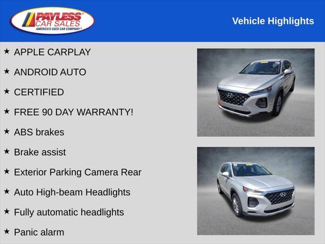 used 2020 Hyundai Santa Fe car, priced at $17,999