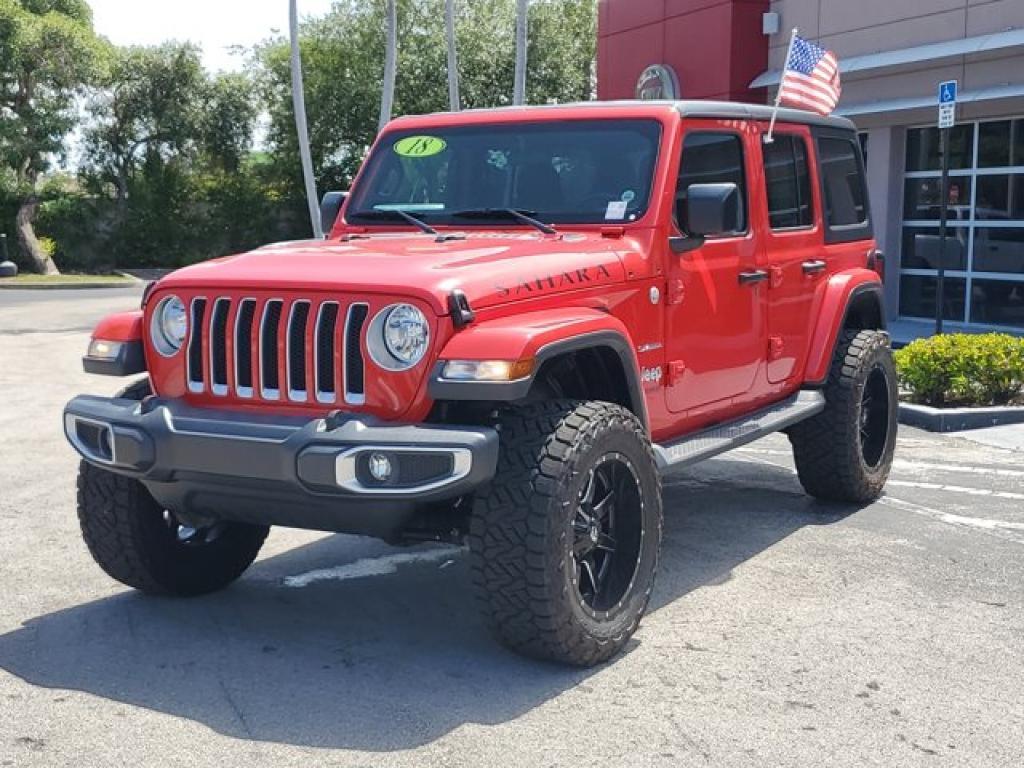 used 2018 Jeep Wrangler Unlimited car, priced at $28,981