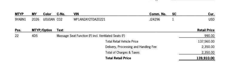 new 2026 Porsche Cayenne car, priced at $139,910