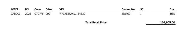 new 2025 Porsche Macan car, priced at $104,905