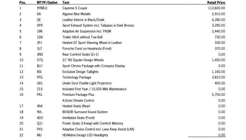 new 2026 Porsche Cayenne car, priced at $141,870