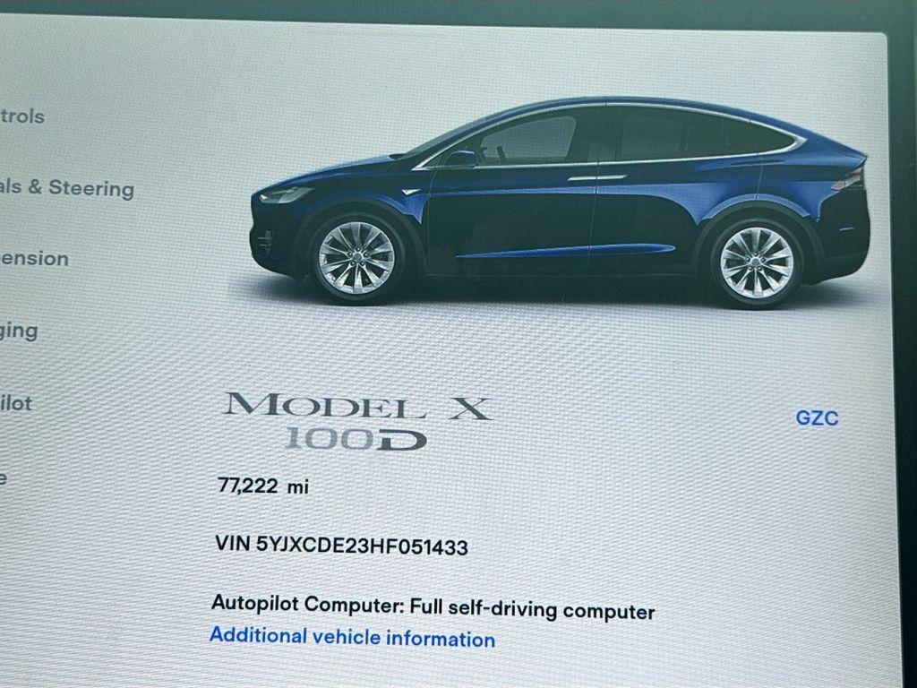 used 2017 Tesla Model X car, priced at $24,000