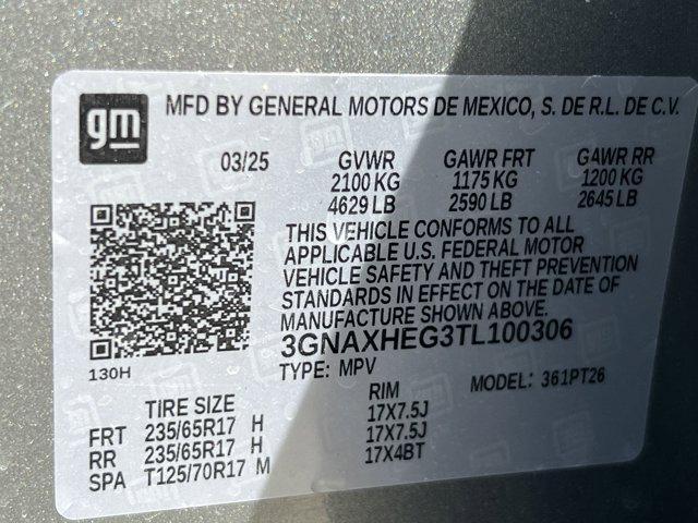 new 2026 Chevrolet Equinox car, priced at $28,490