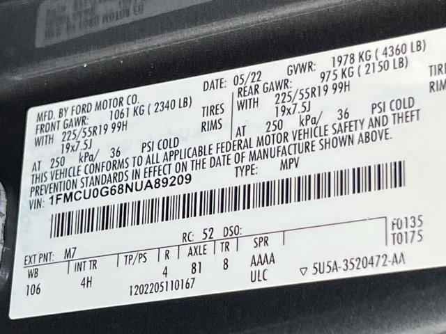 used 2022 Ford Escape car, priced at $19,568