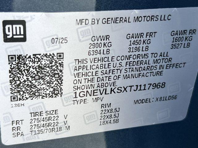 new 2026 Chevrolet Traverse car, priced at $59,790