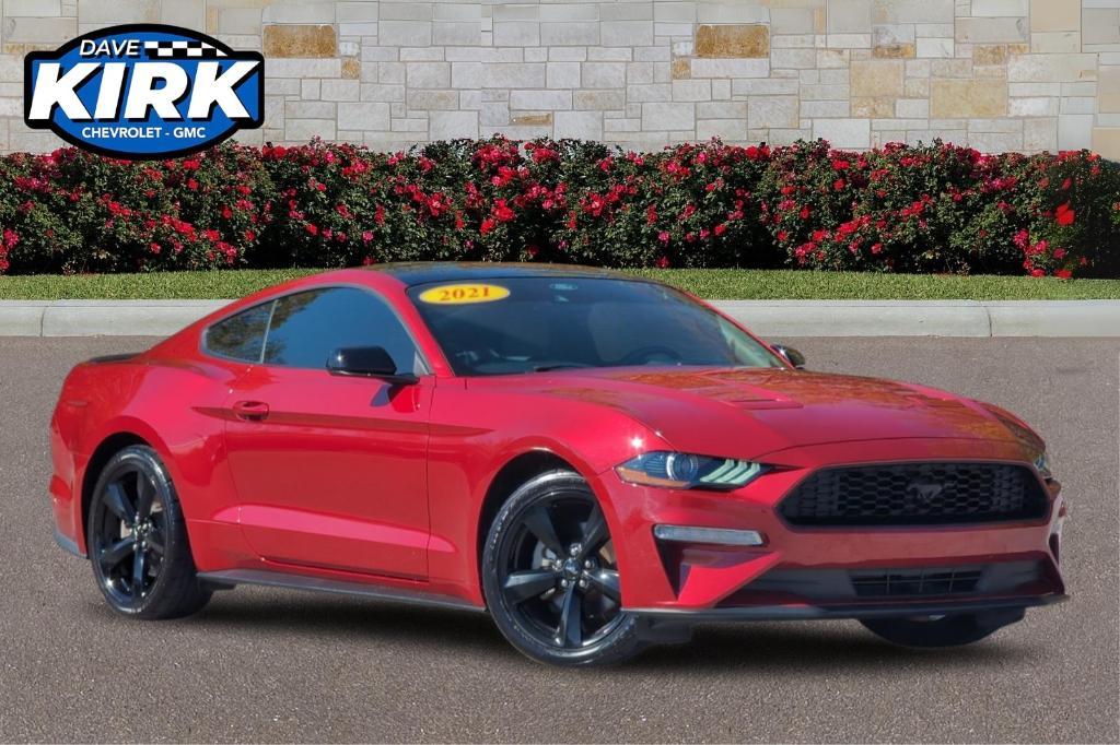 used 2021 Ford Mustang car, priced at $24,442