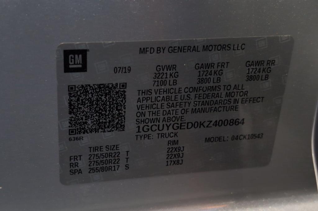 used 2019 Chevrolet Silverado 1500 car, priced at $32,889