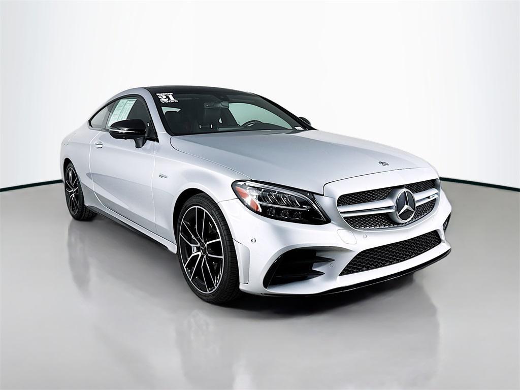 used 2021 Mercedes-Benz AMG C 43 car, priced at $42,995