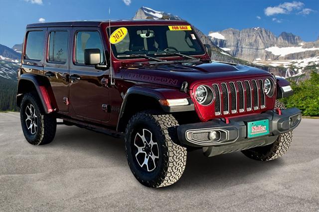 used 2021 Jeep Wrangler Unlimited car, priced at $31,187