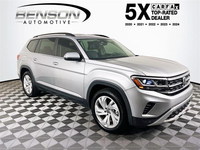 used 2021 Volkswagen Atlas car, priced at $20,000