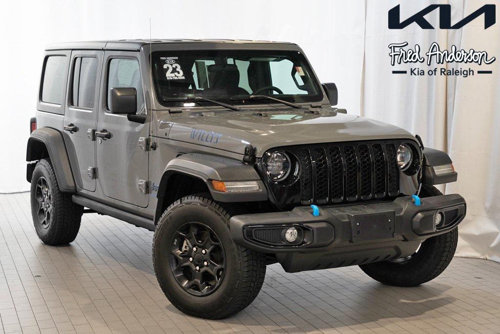 used 2023 Jeep Wrangler 4xe car, priced at $29,697