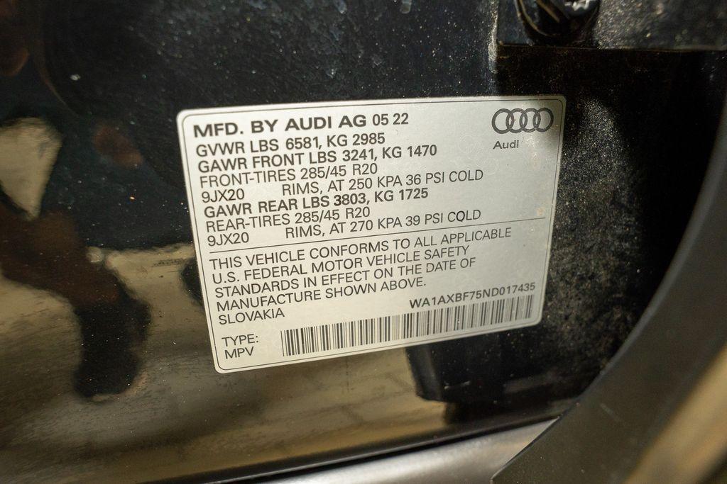 used 2022 Audi Q7 car, priced at $36,025