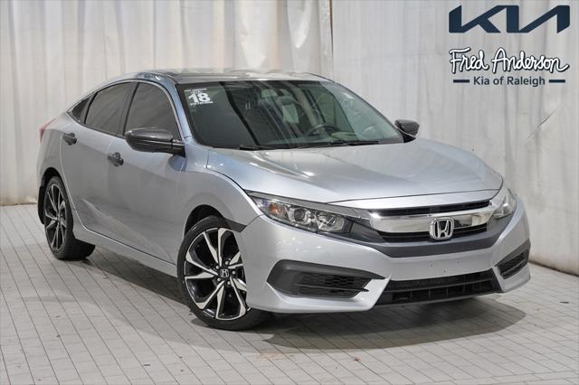 used 2018 Honda Civic car, priced at $15,637