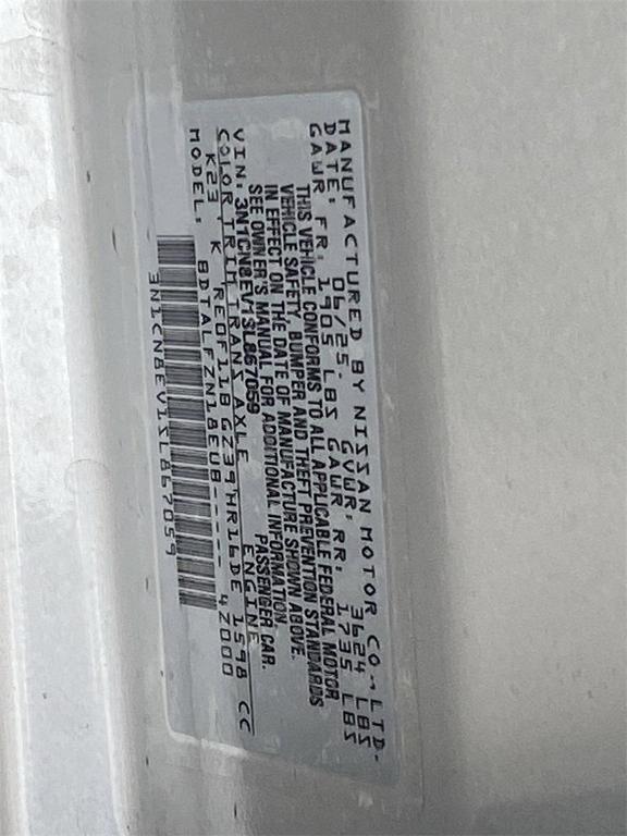 new 2025 Nissan Versa car, priced at $20,654