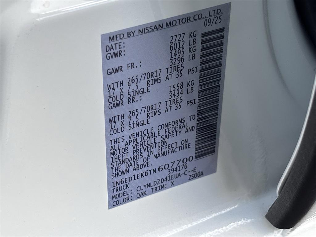 new 2026 Nissan Frontier car, priced at $44,930