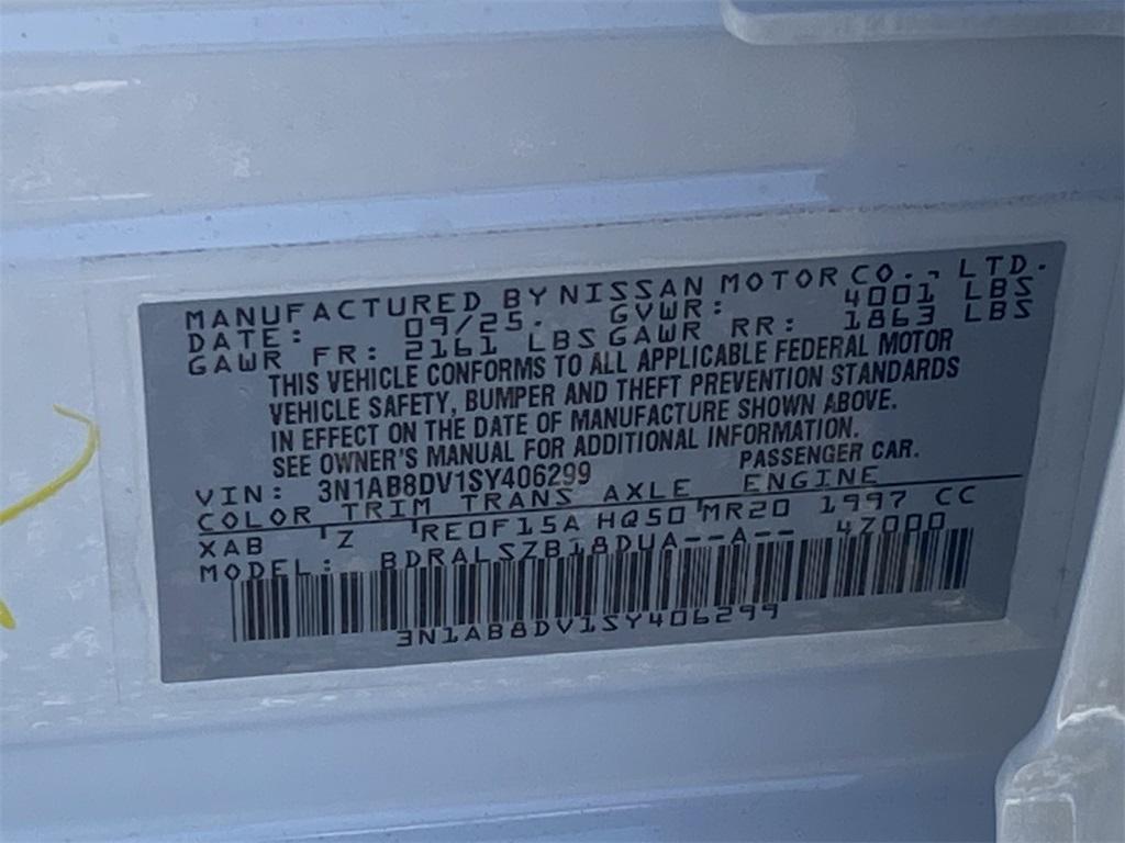 new 2025 Nissan Sentra car, priced at $25,986