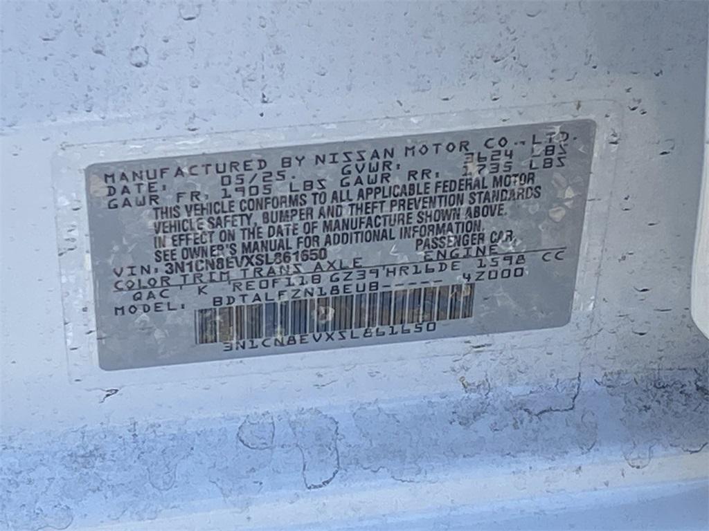 new 2025 Nissan Versa car, priced at $20,515