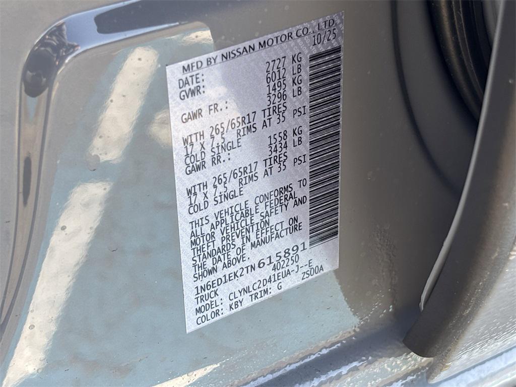 new 2026 Nissan Frontier car, priced at $41,785