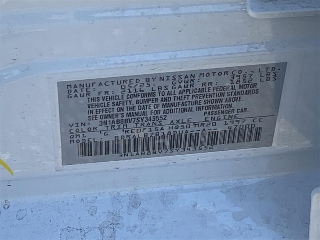 new 2025 Nissan Sentra car, priced at $20,687