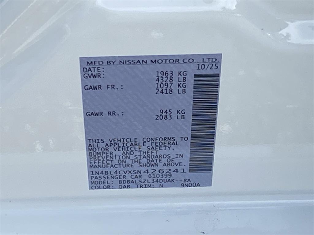 new 2025 Nissan Altima car, priced at $31,756