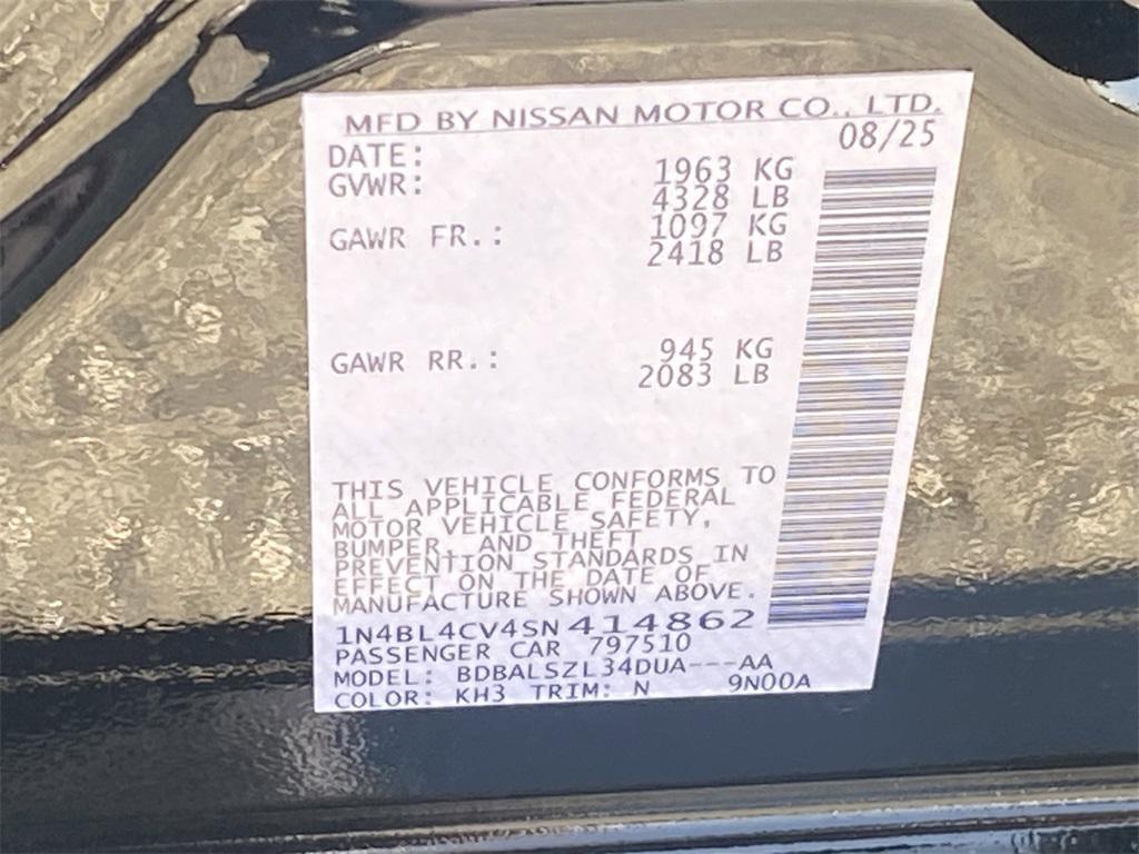 new 2025 Nissan Altima car, priced at $28,959