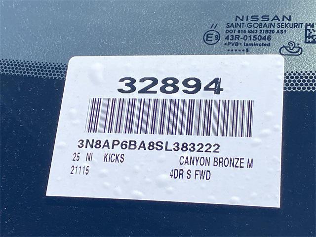 new 2025 Nissan Kicks car, priced at $24,090