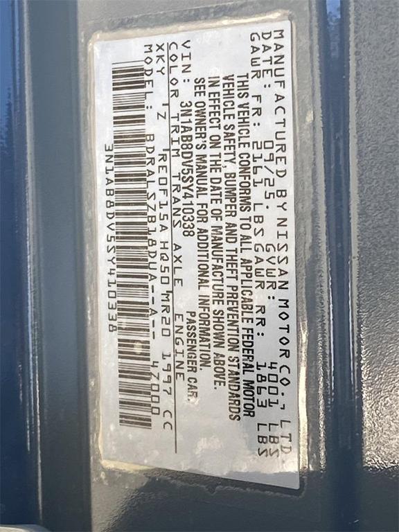 new 2025 Nissan Sentra car, priced at $25,986