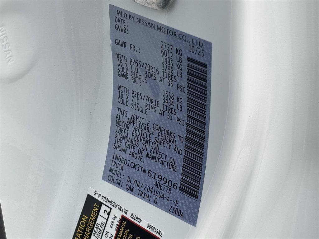 new 2026 Nissan Frontier car, priced at $32,565