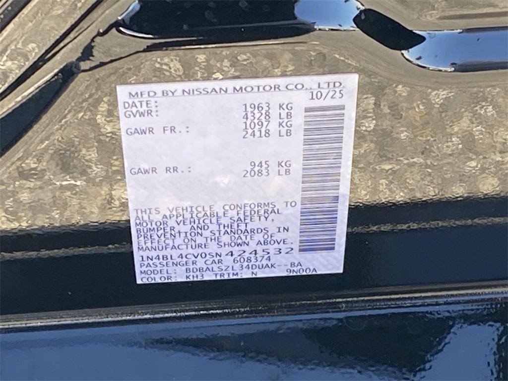 new 2025 Nissan Altima car, priced at $31,350