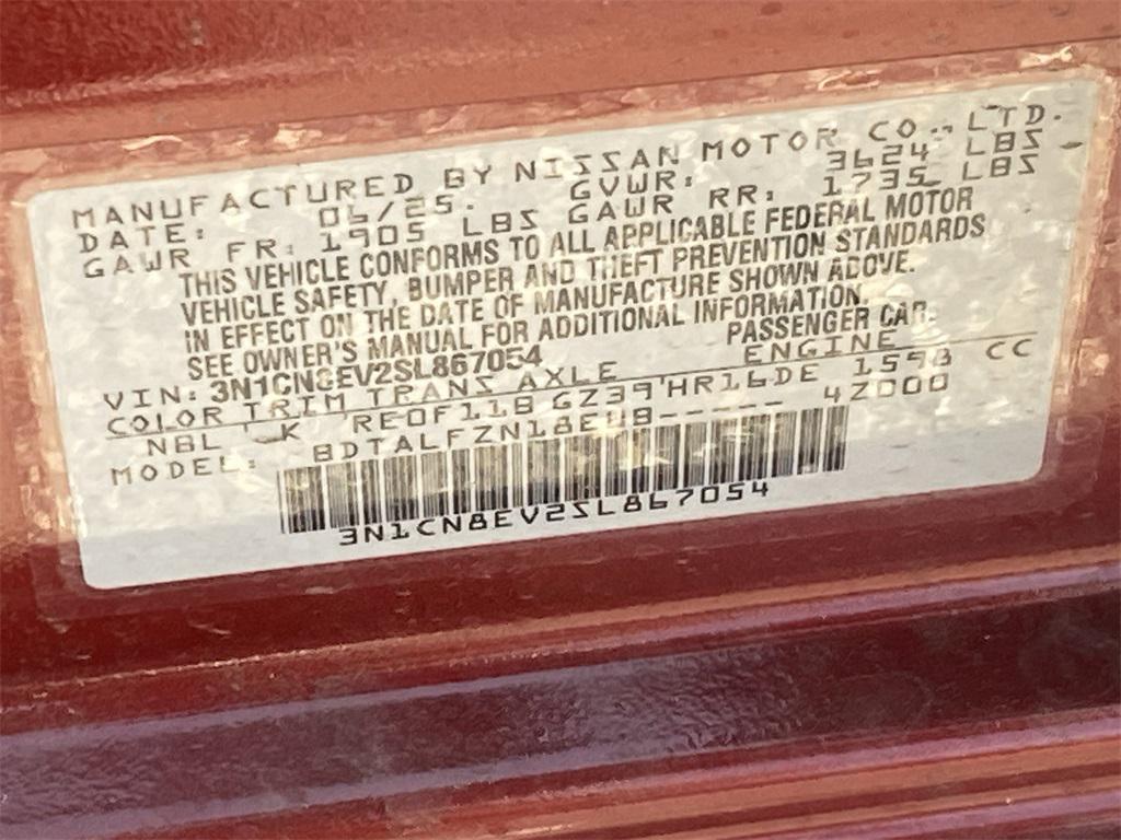 new 2025 Nissan Versa car, priced at $21,060