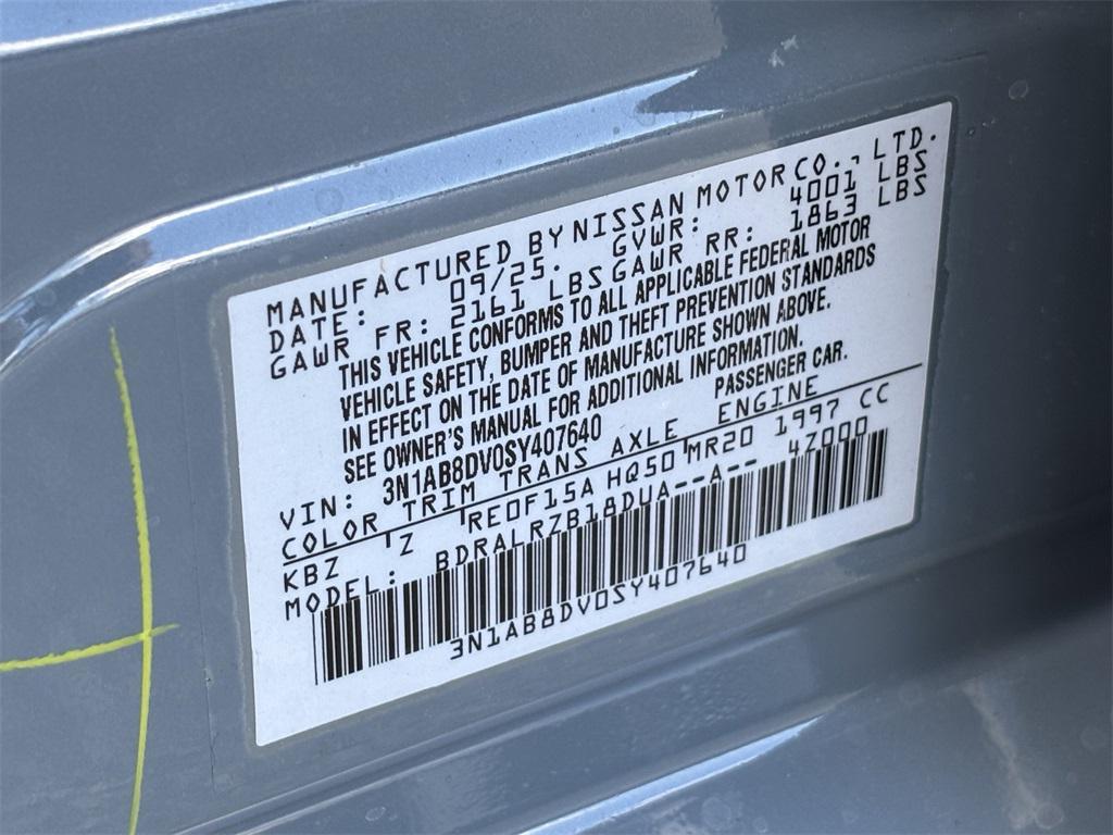 new 2025 Nissan Sentra car, priced at $23,329