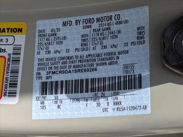 new 2025 Ford Bronco Sport car, priced at $39,612