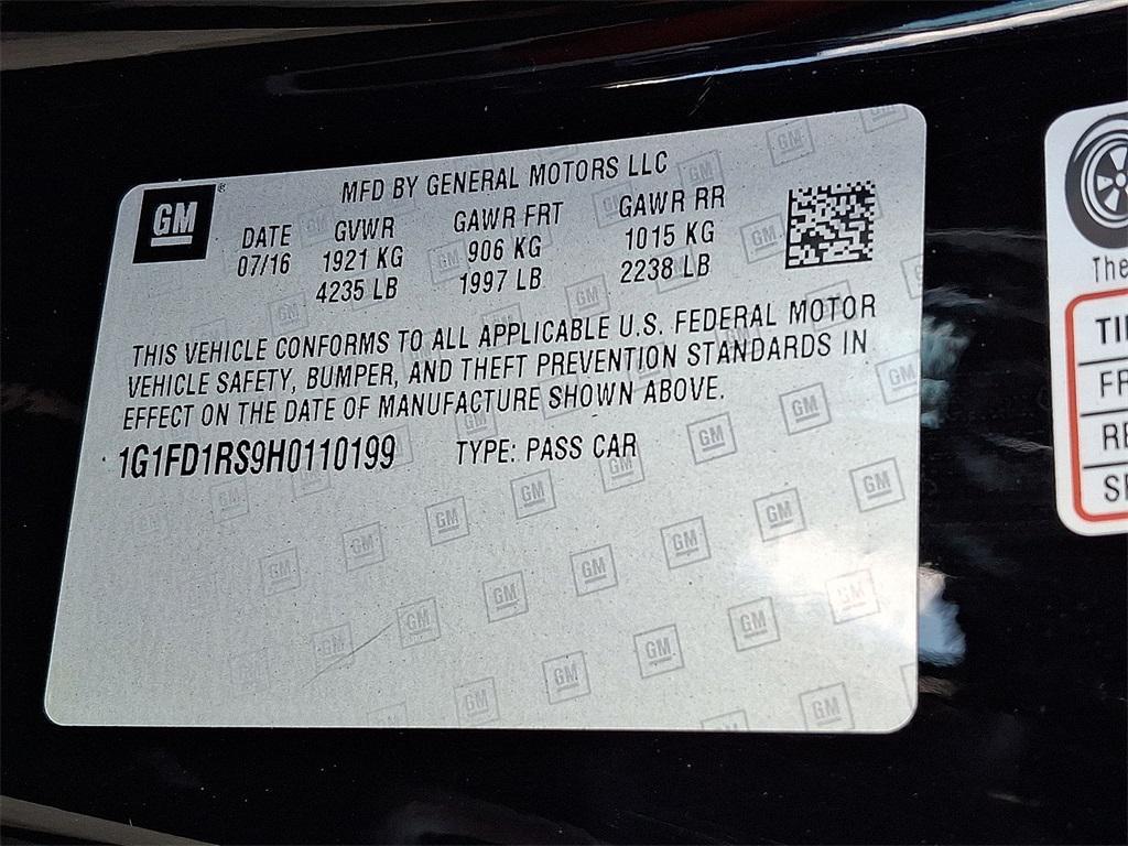 used 2017 Chevrolet Camaro car, priced at $18,500