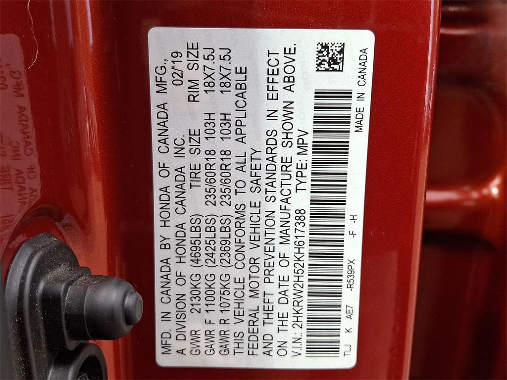 used 2019 Honda CR-V car, priced at $19,500