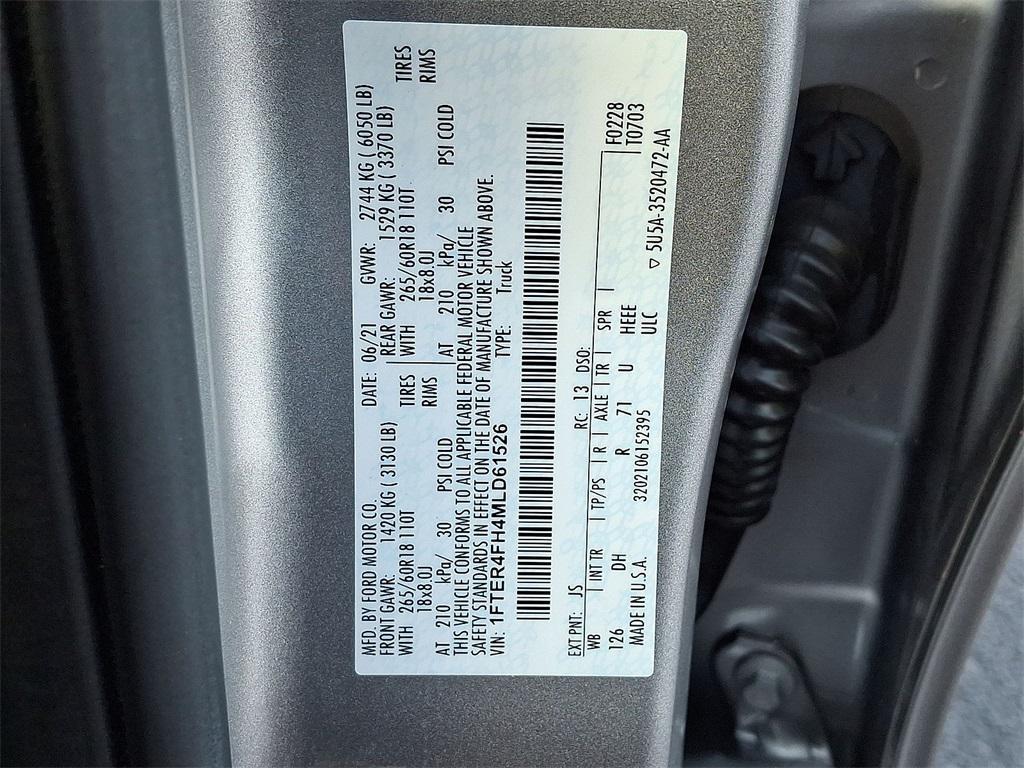 used 2021 Ford Ranger car, priced at $31,500