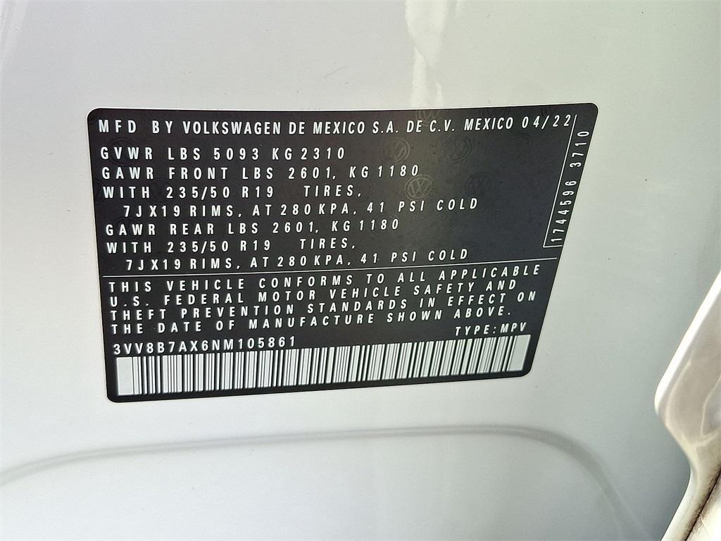 used 2022 Volkswagen Tiguan car, priced at $25,800