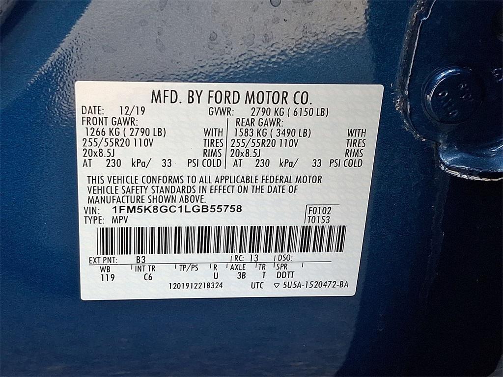 used 2020 Ford Explorer car, priced at $28,000