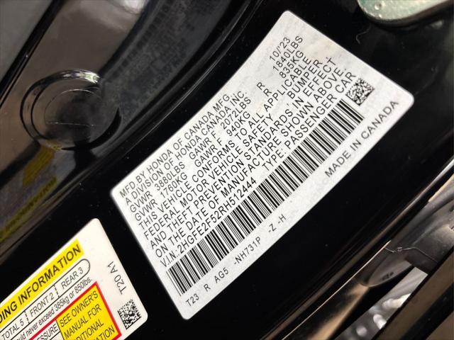 used 2024 Honda Civic car, priced at $26,802