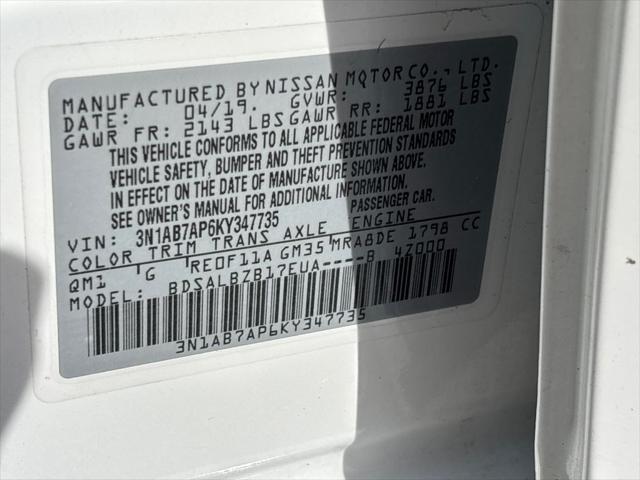 used 2019 Nissan Sentra car, priced at $10,995