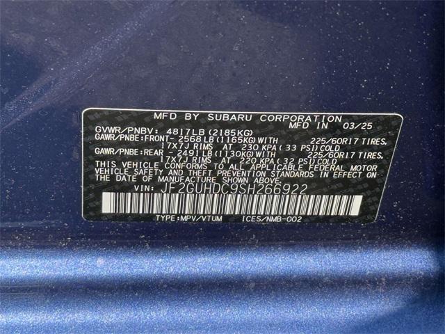 new 2025 Subaru Crosstrek car, priced at $27,999