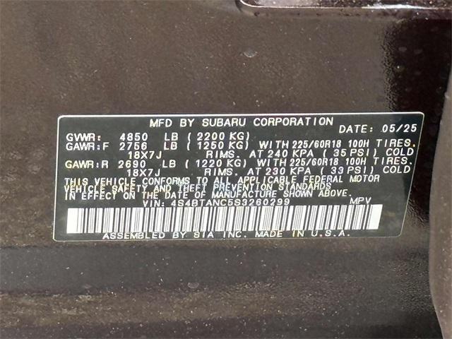 new 2025 Subaru Outback car, priced at $39,635