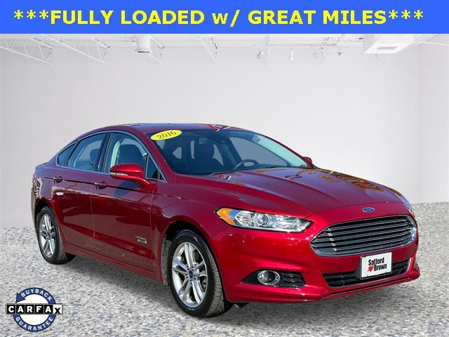 used 2016 Ford Fusion Energi car, priced at $11,000