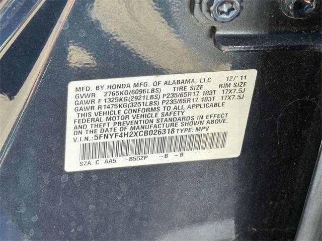used 2012 Honda Pilot car, priced at $10,500