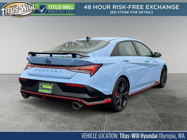 new 2025 Hyundai Elantra N car, priced at $35,619