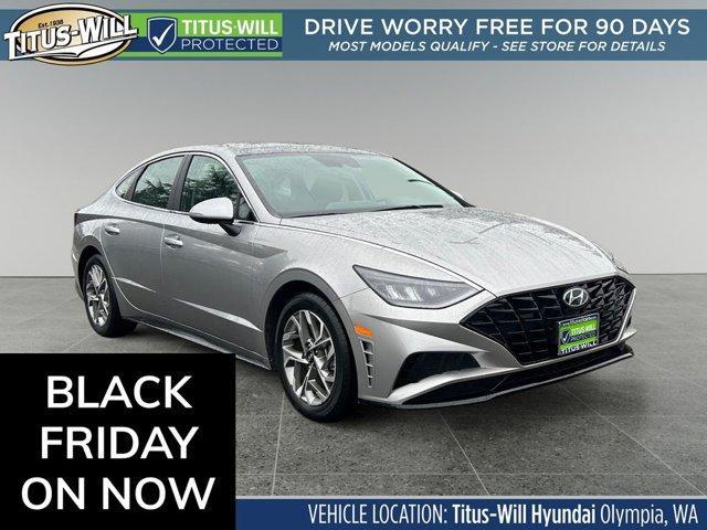 used 2021 Hyundai Sonata car, priced at $20,981