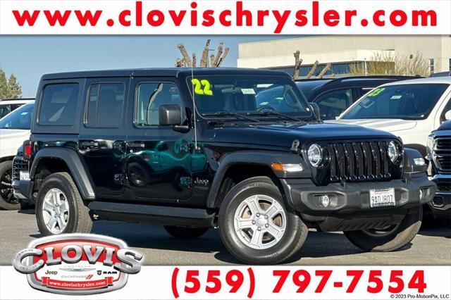 used 2022 Jeep Wrangler Unlimited car, priced at $33,503