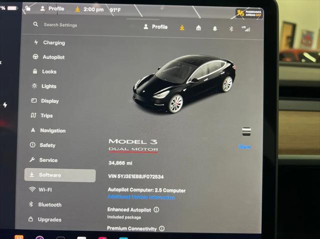 used 2018 Tesla Model 3 car, priced at $29,999