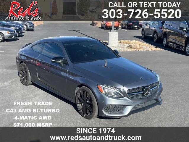 used 2018 Mercedes-Benz AMG C 43 car, priced at $30,999