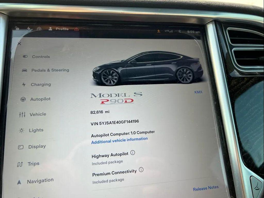 used 2016 Tesla Model S car, priced at $18,999