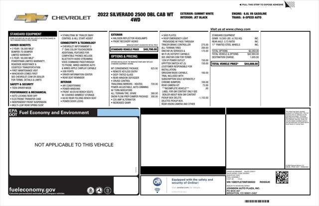 used 2022 Chevrolet Silverado 2500 car, priced at $39,999